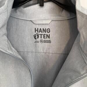 Hang Ten Gray Blue Long Sleeve Full Zip Jacket XL